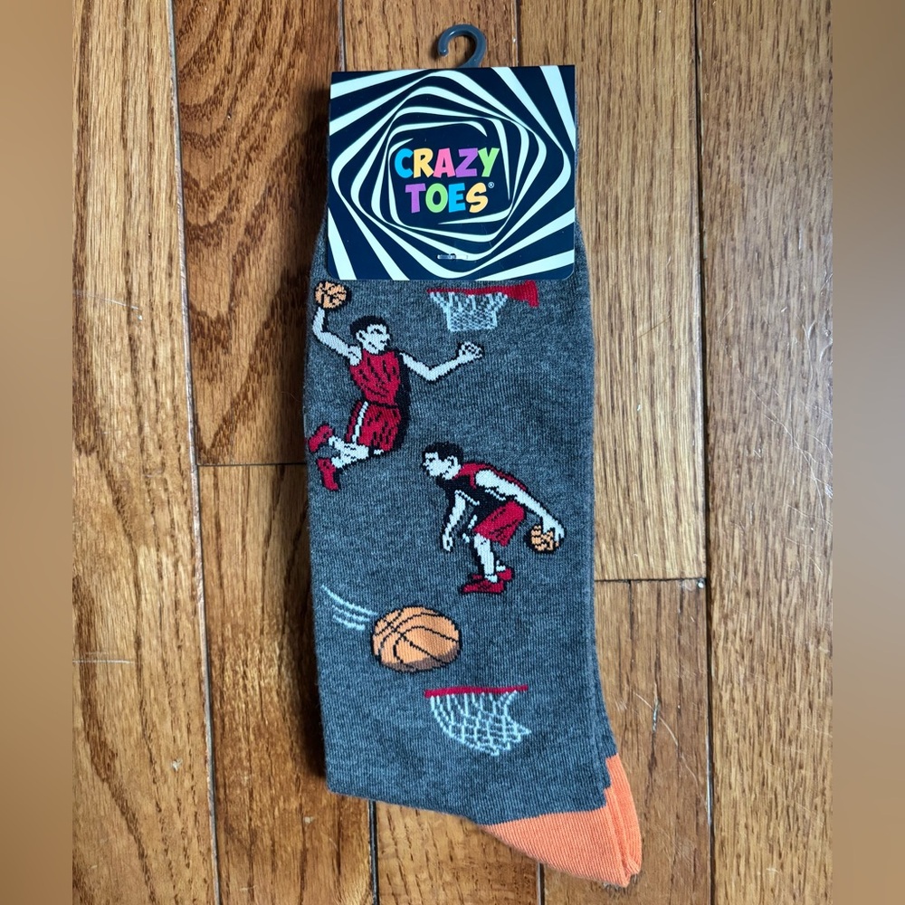 Gray Basketball Casual Socks Men’s size 10-13